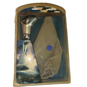 Brand New Pilot Motorsports Silver Shift Knob & Boot
